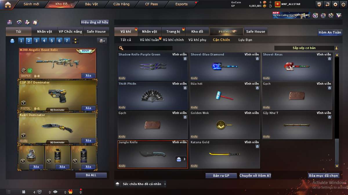 shop acc cf uy tin gia re